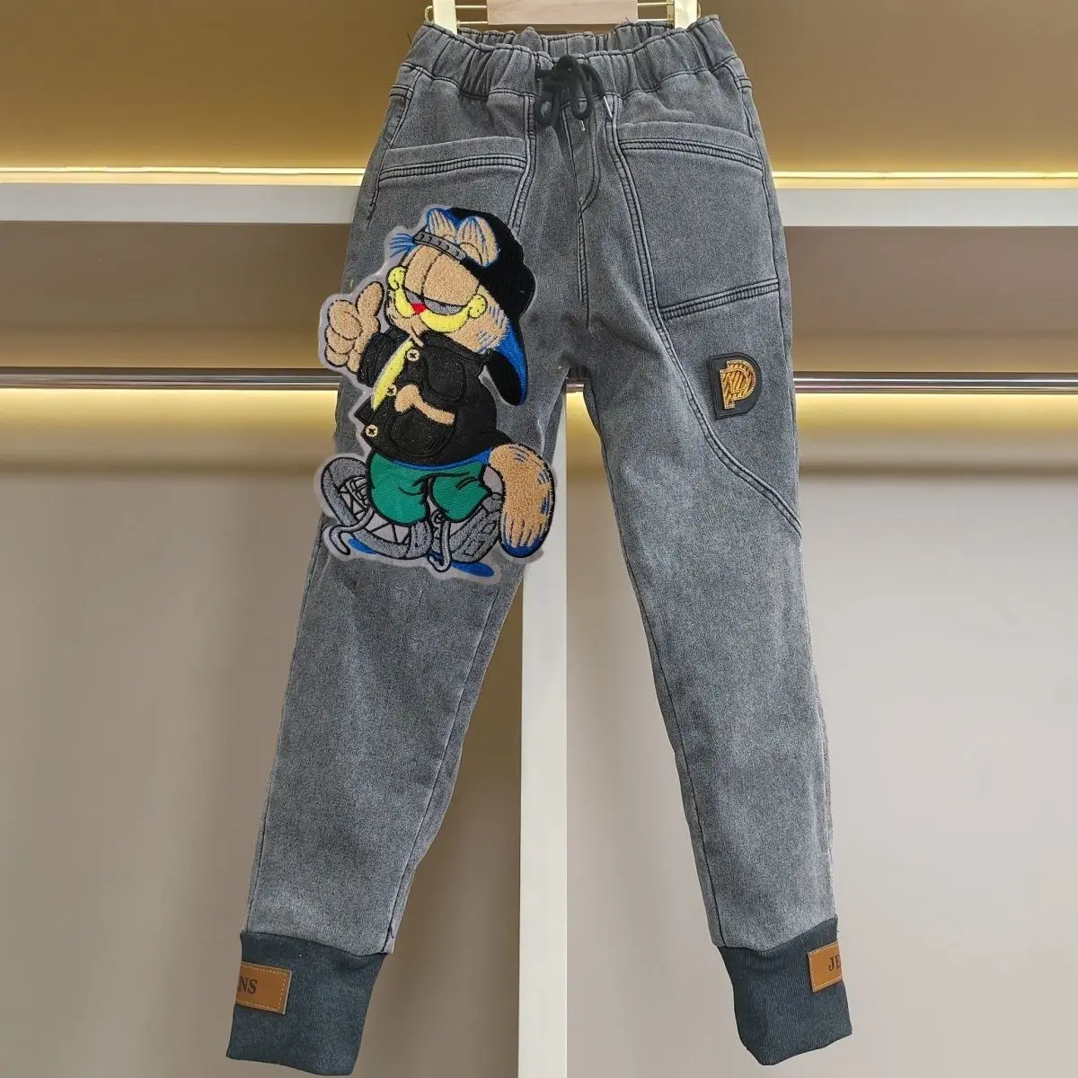 

High Waist Loose Fit Slimming Denim Jeans for Women Autumn Winter New Sle Korean Version Harlan Trendy Ladies Jeans