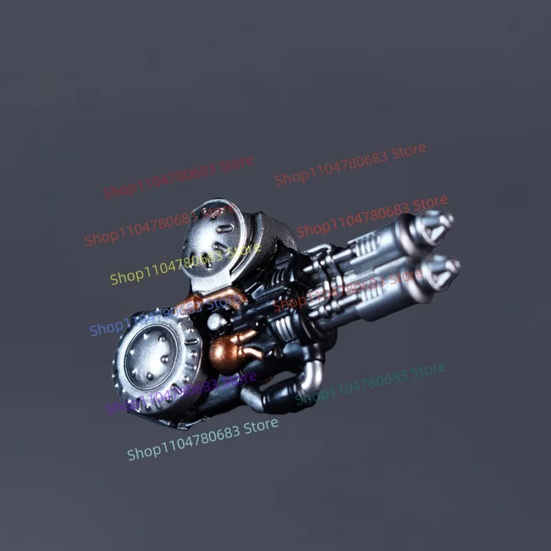 Bloques de construcción MOC, Mini figura de acción de combate pesado verde Mech, modelo de ensamblaje, exhibición, accesorio de juego de Anime, juguete para regalo coleccionable