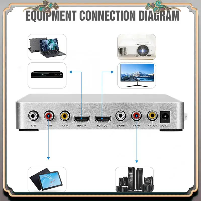 

Durable KM200 4K Mini HD Karaoke Sound Mixer Karaoke Audio Mixer Microphone Input Volume Adjustment For Stage KTV Room-US Plug
