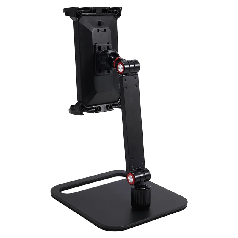 Qy-Adjustable Portable Monitor Stand 360° Swivel Bracket Tablet Holder Compatible With Tablet Desktop Clamp Stand B