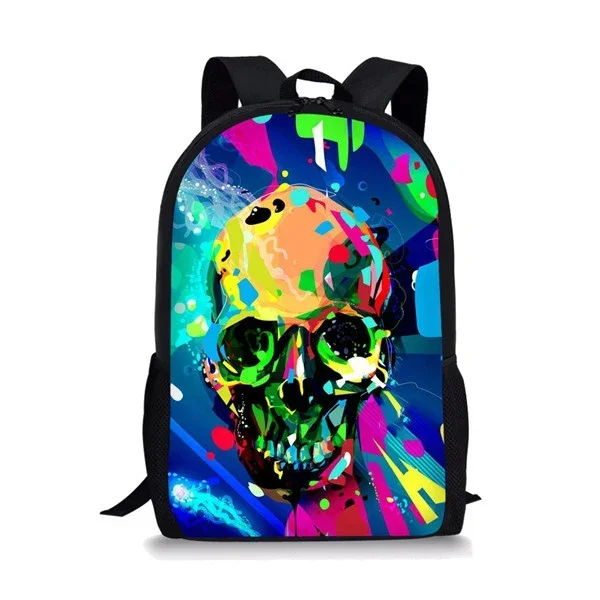 

Fire Skull Backpack Print School Backpacks for Teenagers Kids School Bag Large Capacity Backpack Women Men Casual Travel Bags