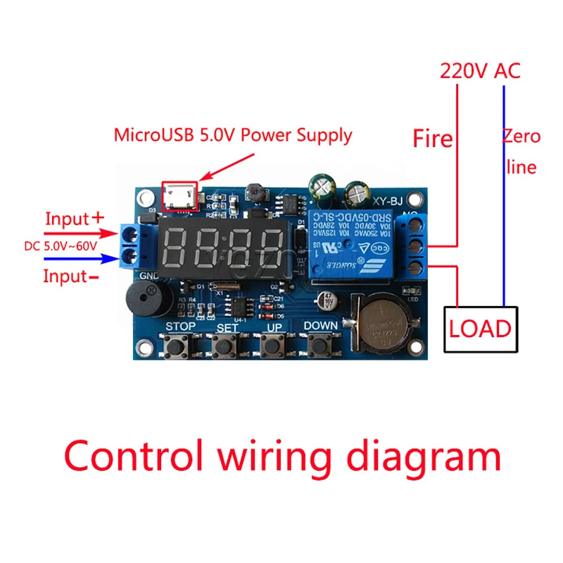 Delay Real-time Relay Timing Control Relay Module 24H Timing Switch