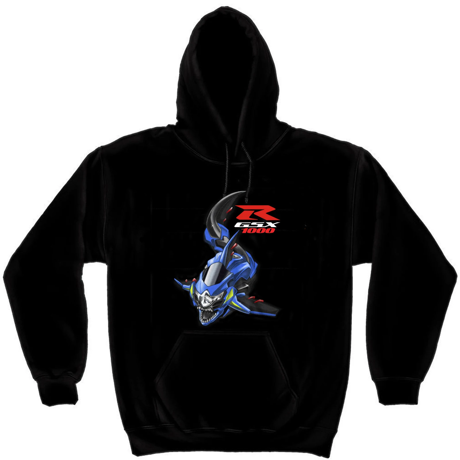 Classic Japanese Motorcycle GSXR 1000 Shark Inspired Pullover Hoodie New 100% Cotton Casual Mens Sweatshirts Fashion Streetwear