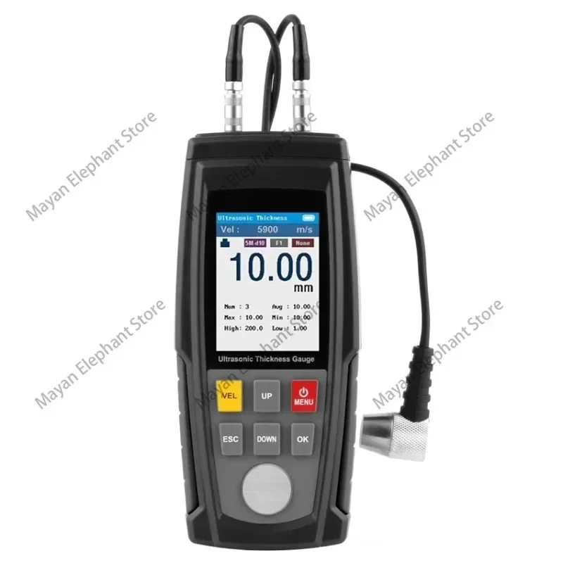 WT100A/130A Ultrasonic Thickness Gauge Meter Tester Battery Digital Width Measuing instruments Ultrasonic Thickness Gauge