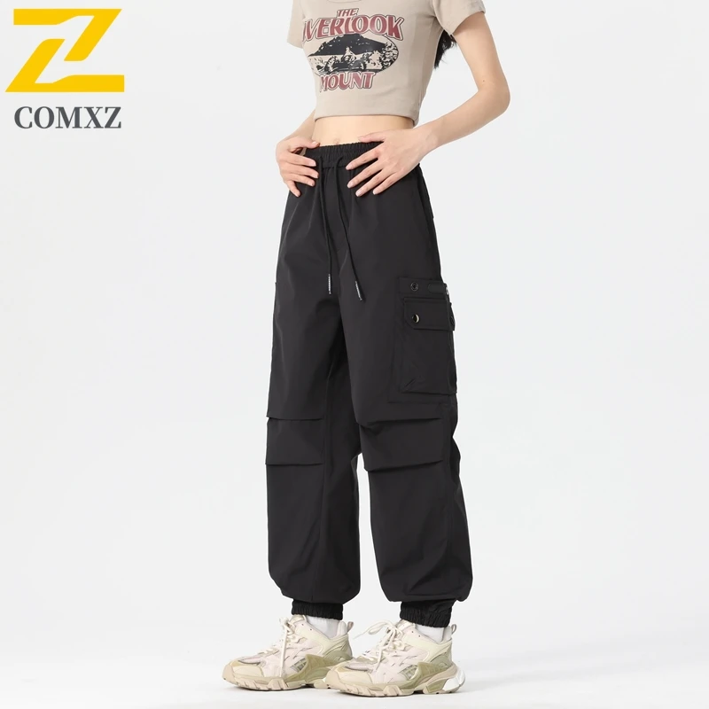 

Men's Casual Pants 2025 New Windproof Waterproof Soft Shell Sports Harem Pants Elastic Waist Outdoor Camping Hiking Men's Pants
