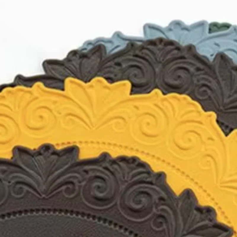 

Table Mat for plates Oil-proof Round PVC Heat InsulationDining Cup Coaster, Desktop Decoration, Home Dining Plate Mat