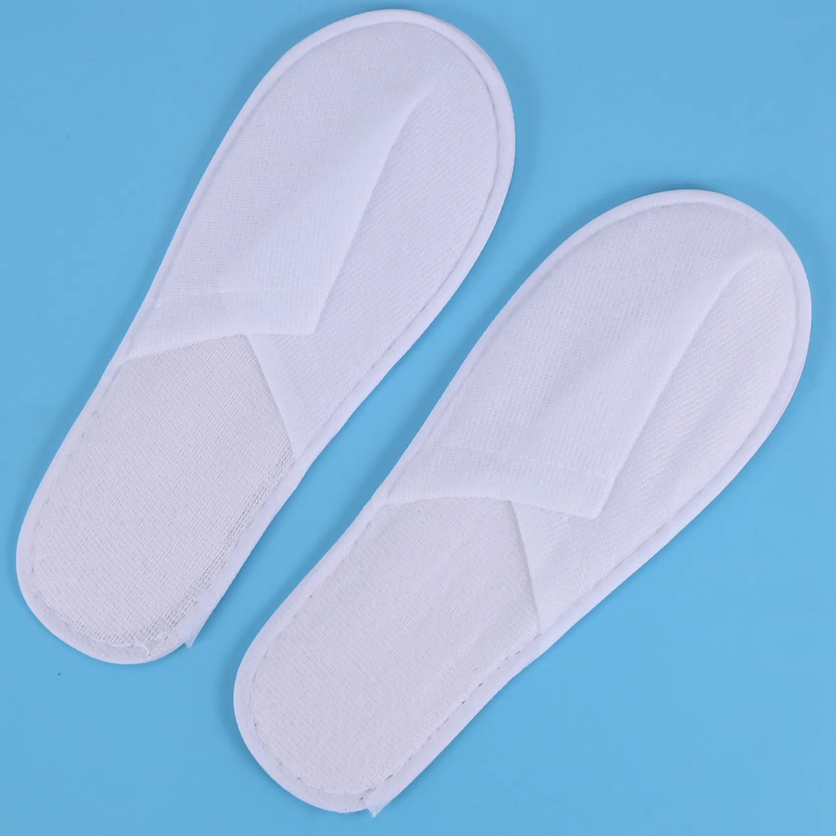 Pantoufles de poulet Parker fermées, taille adaptée pour hommes et femmes, adaptées à l'hôtel, au spa, aux invités, blanc, 24 paires