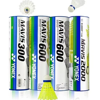 Yonex Mavis 2000 600 500 350 300 250 Badminton 6PCS Nylon Ball Tournament Shuttle Badminton Training Shuttlecock