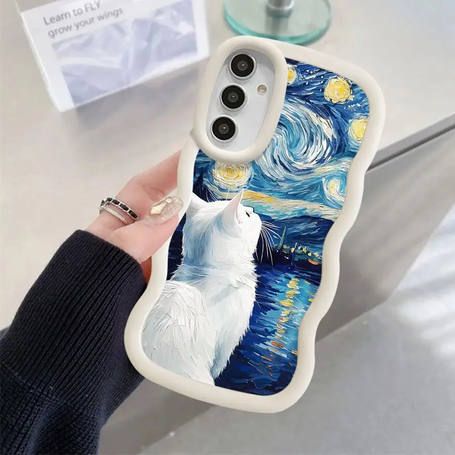 حافظة لهاتف سامسونج جالاكسي A36 A33 A35 A13 A14 A11 A12 A15 A21s A26 A34 A16 فان جوخ آرت