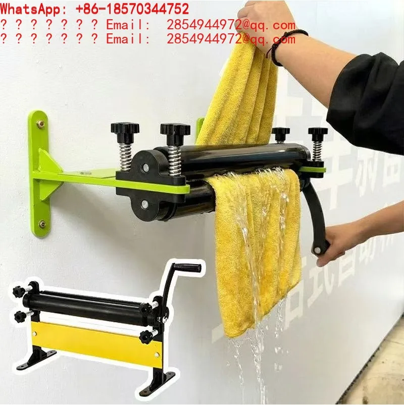 Hand Operated Towel Squeezer Wall Mounted Car Wash Towel Dehydrator Quick Drying Tool for Auto Beauty Shop