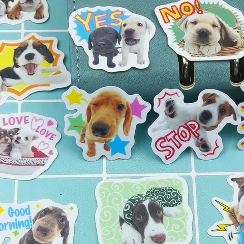 40 stks Hond Vakantie Party Sticker Mobiele Telefoon Cup Laptop Skateboard Leuke Huisdier Sticker