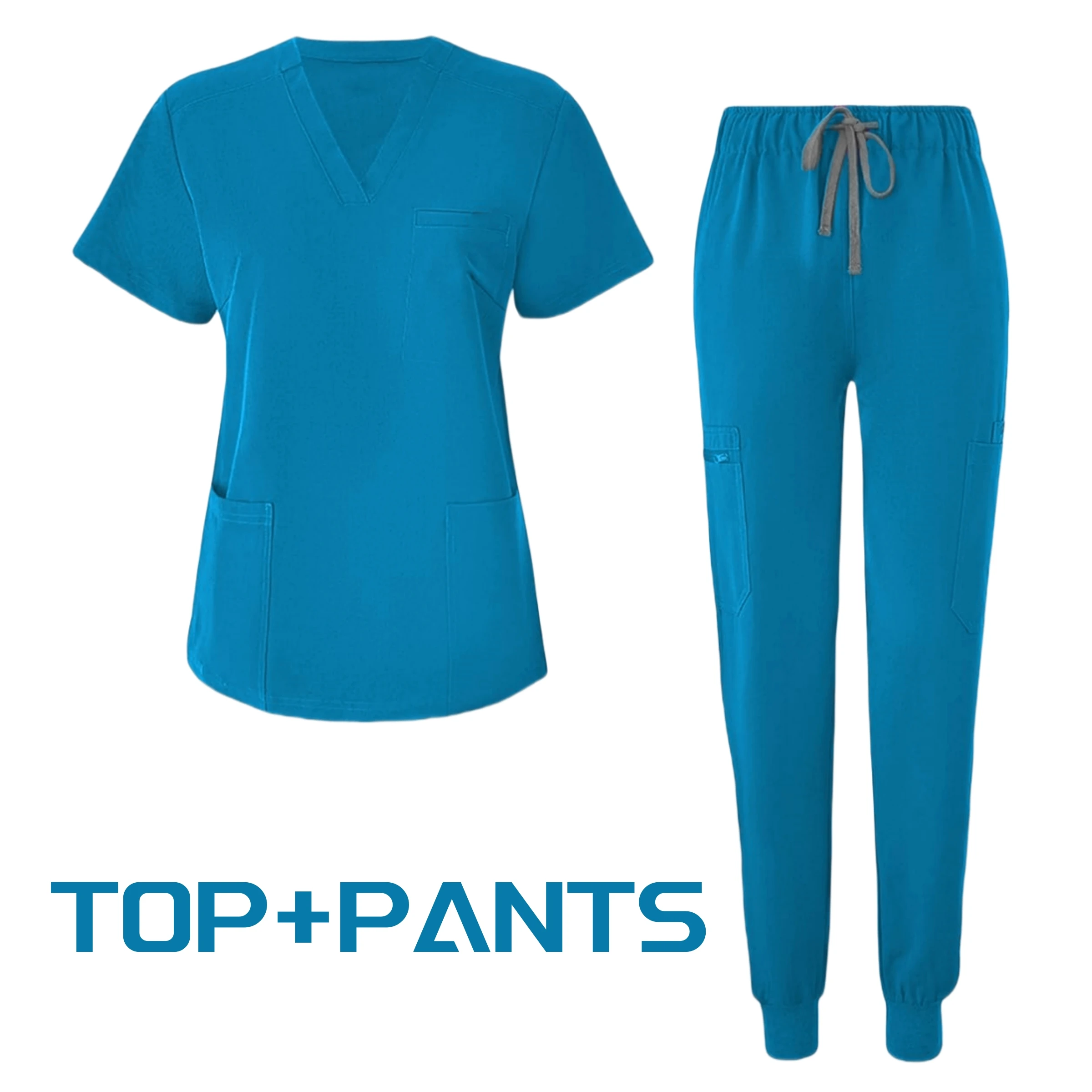 Ensemble de gommage pour médecin et infirmière, uniforme d'hôpital, vêtements de clinique et de soins infirmiers, combinaison de travail pour Salon de beauté pédiatrique dentaire, ensembles de jogging