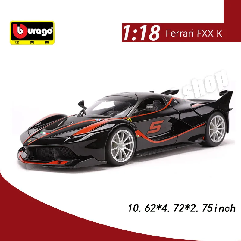 

Original Bburago 1:18 Ferrari FXX K Alloy Car Model Children's Toys Die-cast Model Car Collectible Gift Miniature Car Decoration