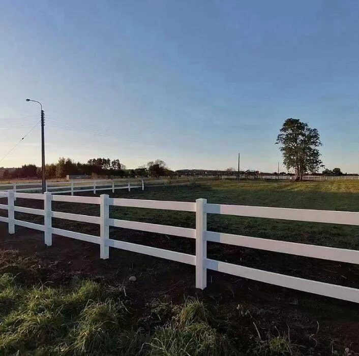 Cerca revestida plástica do PVC para o cerco do cavalo, catraca do vinil, Paddock