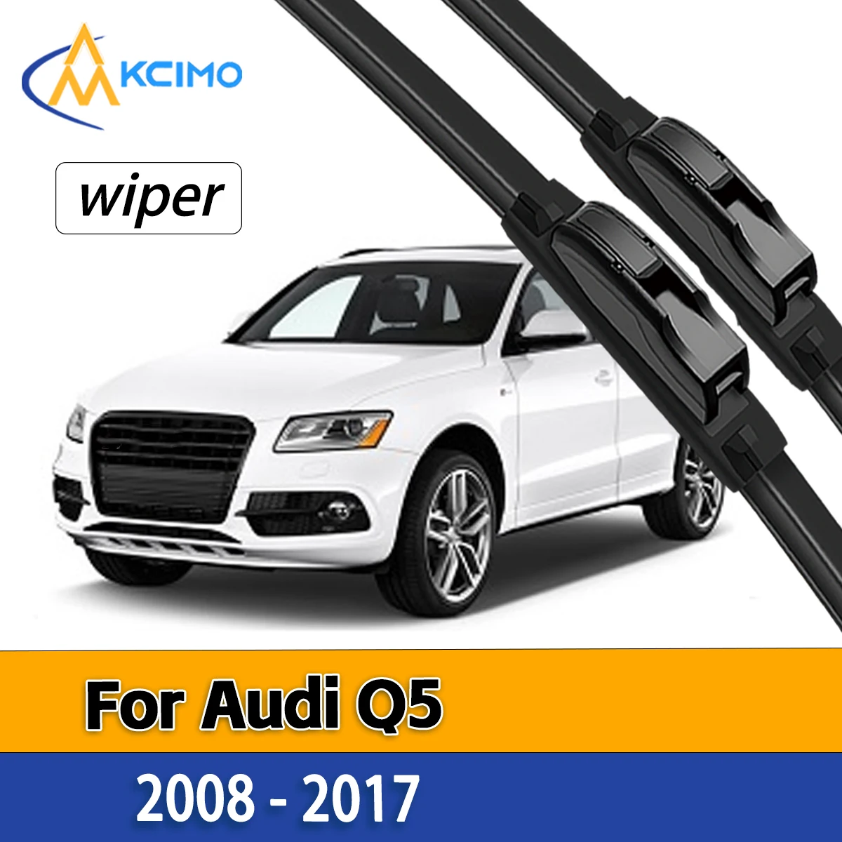 

Car Front Window Wiper Blades For Audi Q5 2008 - 2017 Long Life Rubber Wipers
