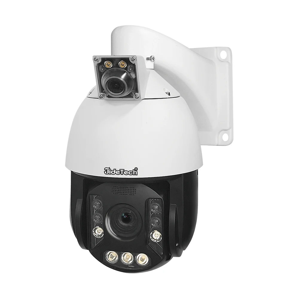 

JideTech New 20X 5MP ColorVu Super Star-light Dual Lens High Speed POE PTZ Camera Intelligent AI Humanoid Identification Alert