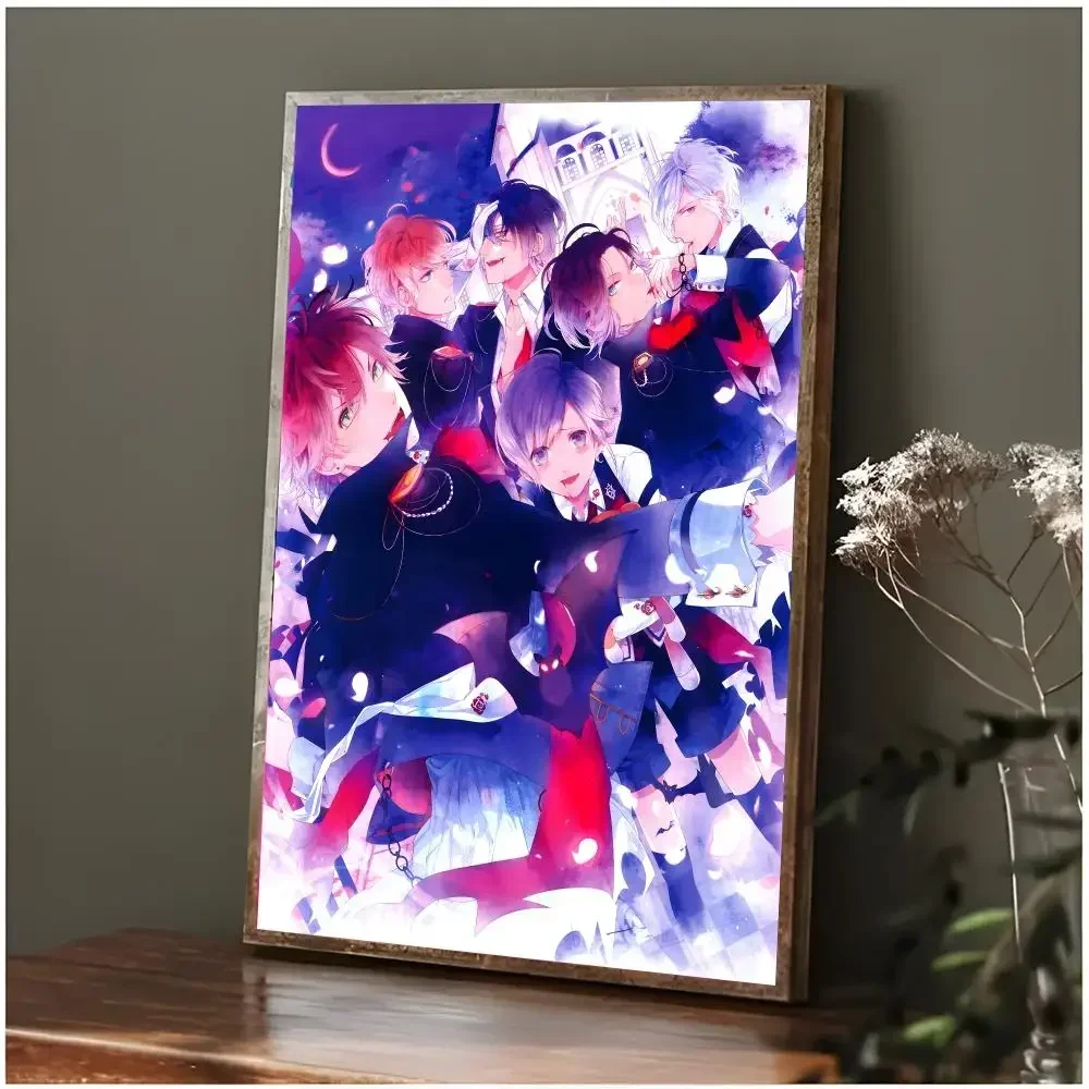 Romantic Anime D-Diabolik Lovers Poster Modern Wall Art Bedroom Living Room Print Unframed