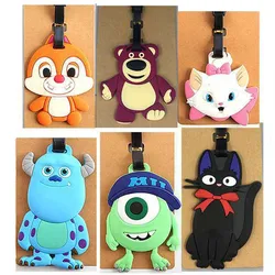 Bella Disney Marie Cat Accessori da viaggio Etichetta per bagagli Gel di silice Valigia ID Addres Holder Etichetta per imbarco per bagagli Etichetta portatile