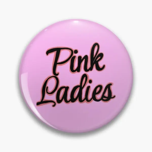 Pink Ladies From Grease Design  Soft Button Pin Gift Funny Lapel Pin Women Metal Lover Cartoon Collar Clothes Cute Brooch