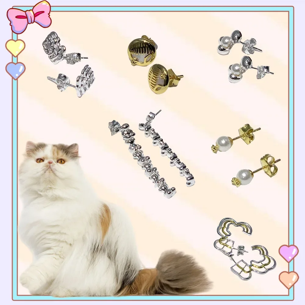 

Fashion cat accessories jewelry personality charm earrings, women's accessories collection party gifts