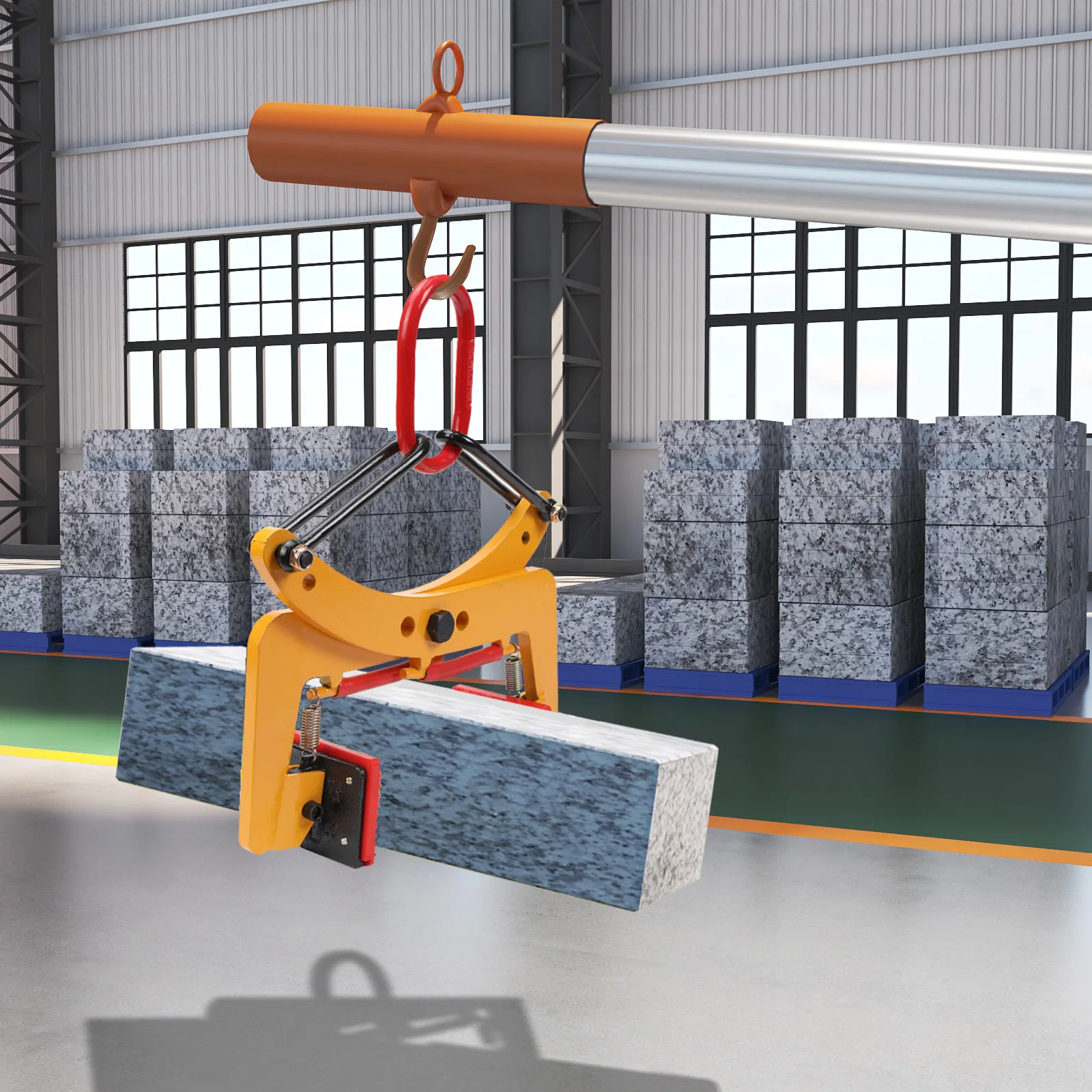 280/500 كجم لوحة رافعة المشبك حجر العارضة كوربستون كماشة الرصيف إزاحة كماشة كوربستون العارضة رافع #4