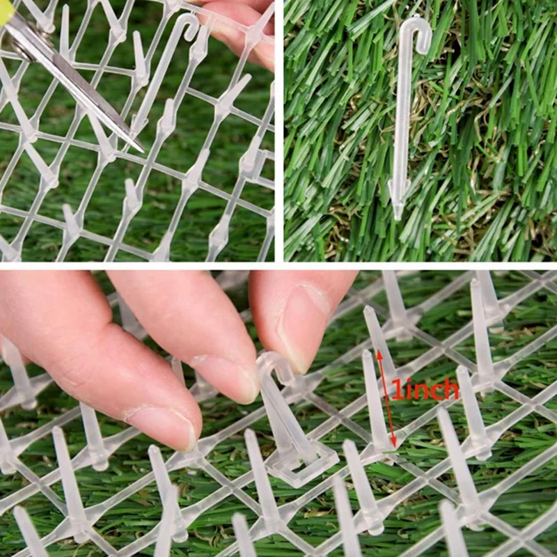 Imagem -03 - Household Garden Cat Scat Mat Frickle Strip Anti Dog Repelente Deterrent Spike Flower Plant-white Mat Pcs