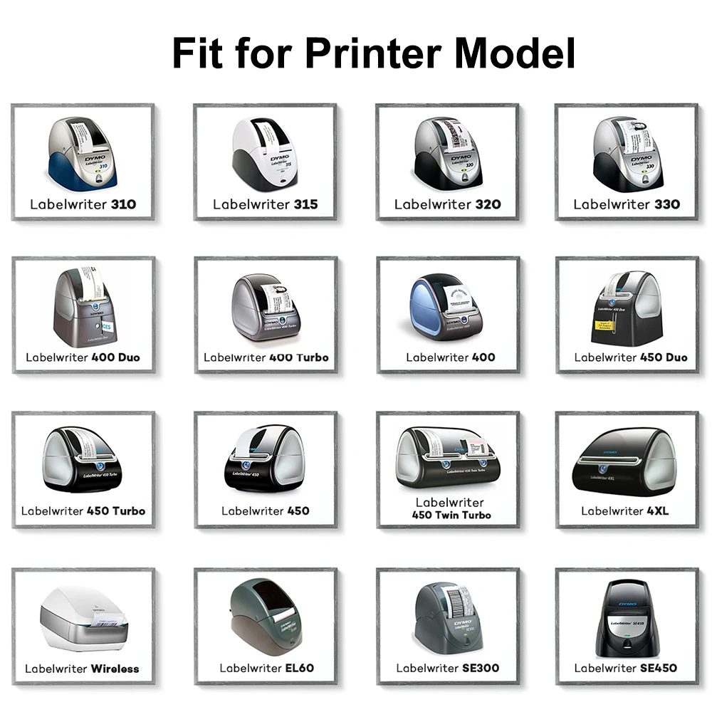 Multiple Sizes Compatible Dymo Label 450 99010 99012 99014 label LW Thermal Paper Sticker Barcode Price Tag for DYMO LabelWriter