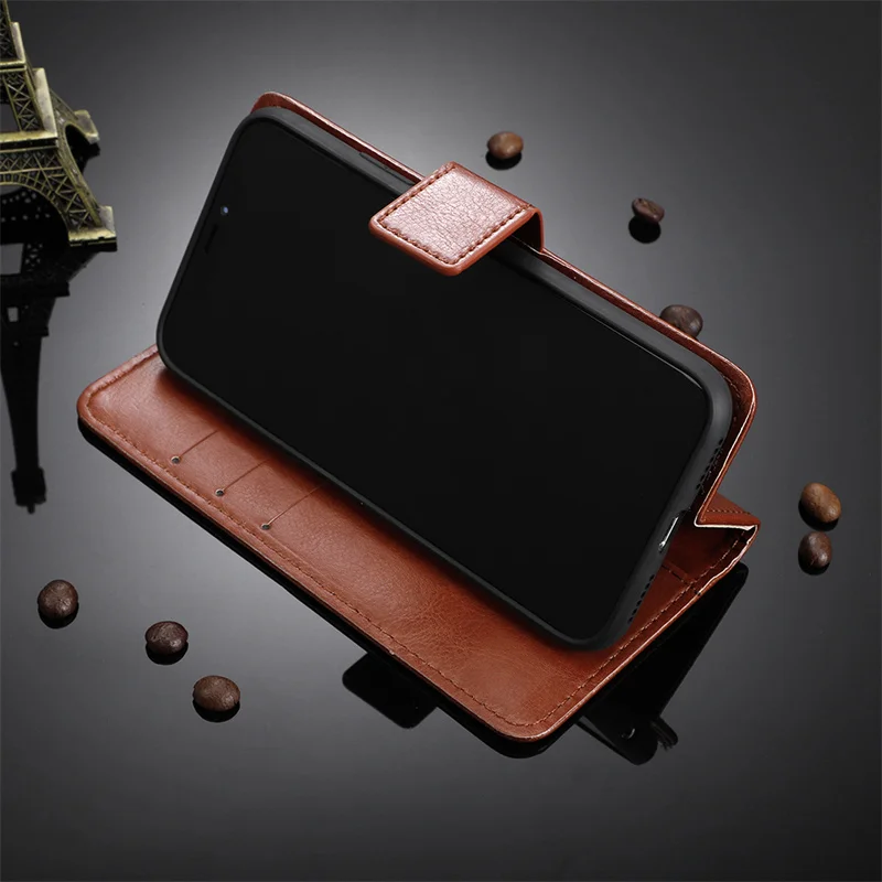 For OPPO A38 a18 4G Cover Anti-fall Leather Phone Case Non-slip With Lanyard Stand Holder For OPPO A18 4G Business Wallet Clip