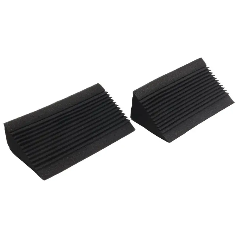 6 PCS Acoustic Foam Charcoal/Black Bass Trap Sound Absorption Studio Soundproofing Corner Wall 12 X 12 X 24 Cm-[A04I Tools]