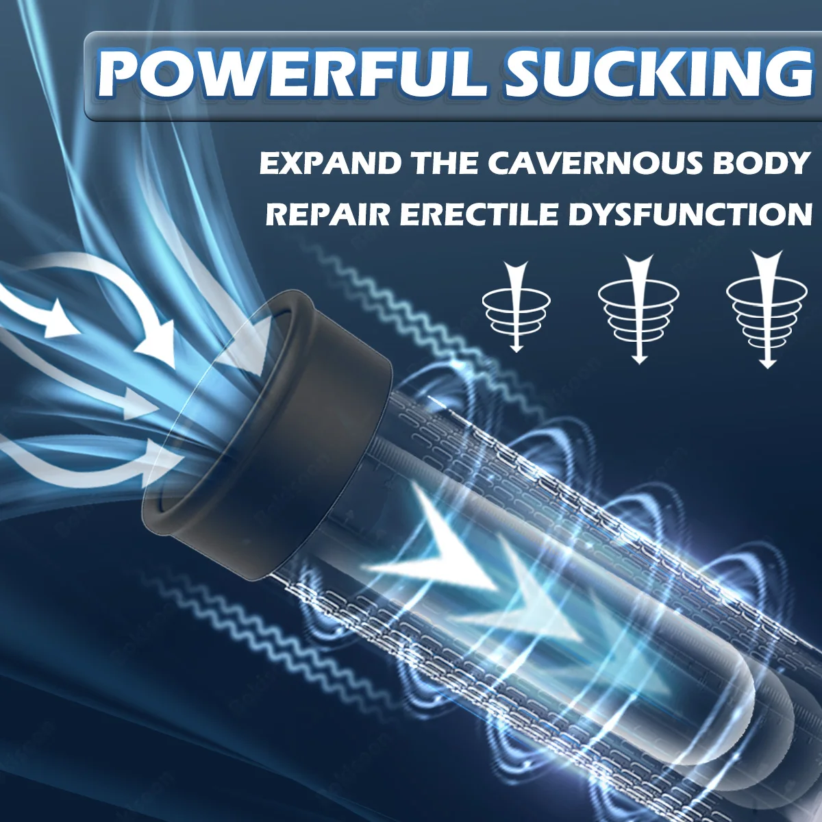 IPX7 wasserdichte elektrische Penispumpe zur Vergrößerung des Mannes, Vakuumpumpe, Vergrößerung, Verlängerungspumpe, 4 Saugstufen, 2 Silikonhüllen
