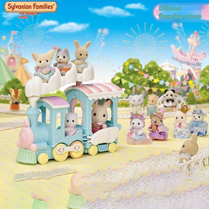 Authentic Sylvanian Families Anime Character Simulation Playhouse Toy Room Decoration Toy Christmas Gift