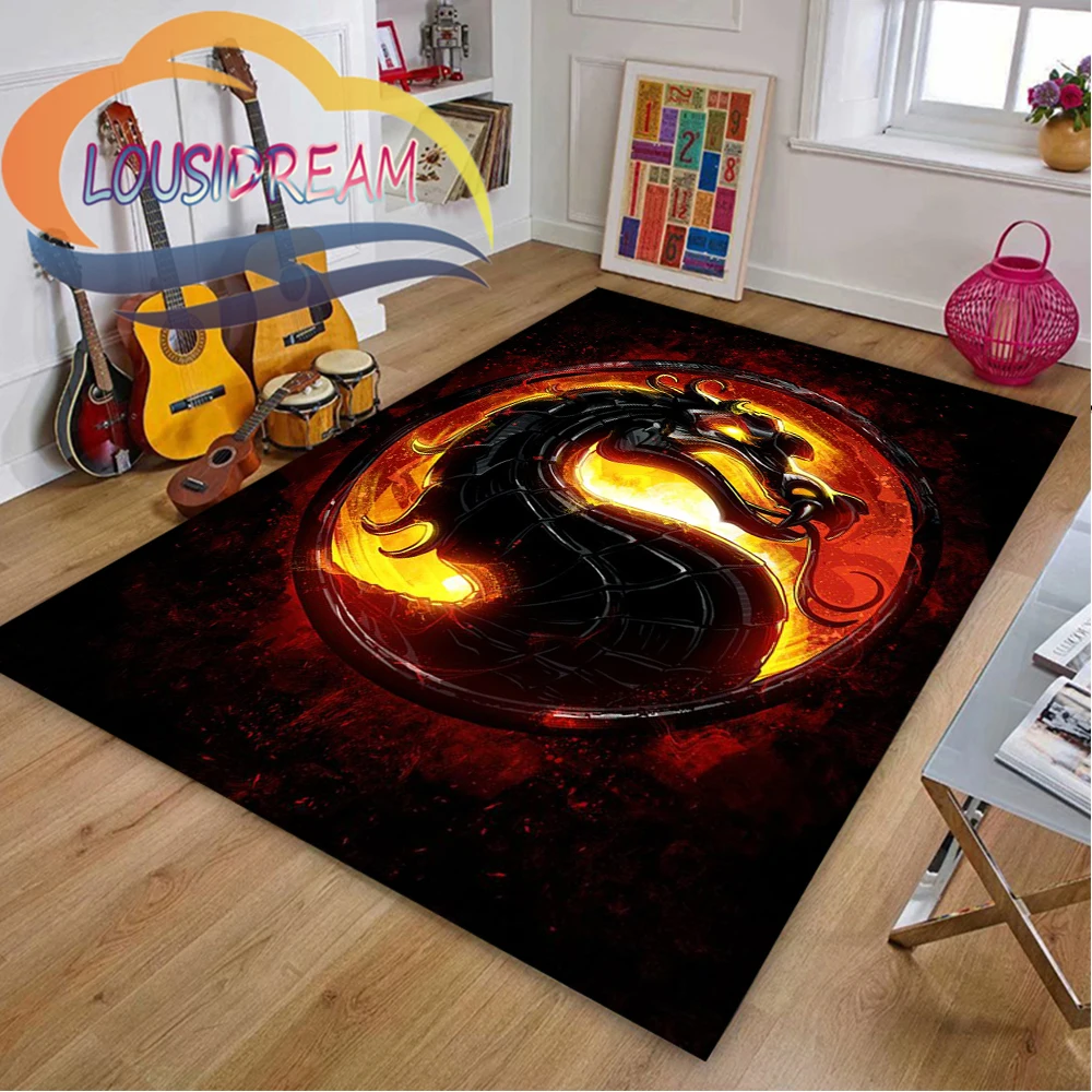 Game series carpet Mortal Kombat  bedroom plush  non slip   bed area  living room decoration