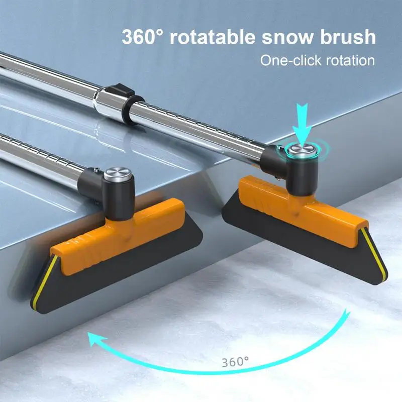 

Multifunctional Car Ice Scraper Brush Telescopic Snow Broom With Auto Ice Scraper 13 Adjustable Levels ice remover for winter