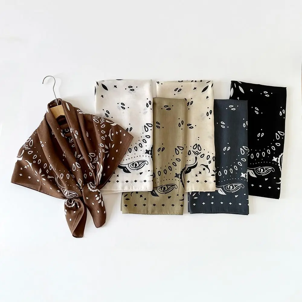 

Elegant Paisley Women Head Scarf 90cm Soft Large Square Scarf Luxury Feel Printed Female Shawl Wrap Summer Accessories