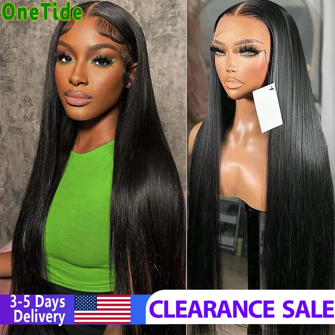 Straight 13x4 Lace Front Remy Human Hair Wig for Women Pre-Bleached 4x4 Lace Closure Wig Glueless Wig Human Hair Ready To Wear