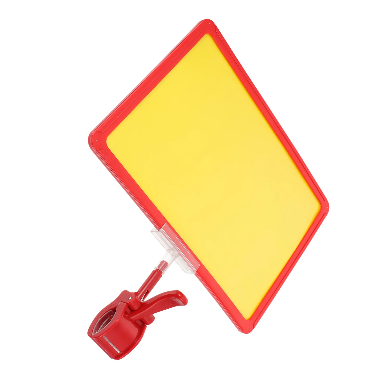 

1 Set A4 Red Abs Material Reusable Price Tag Holder For Retail Stores Supermarkets Exhibitions Clothing Rack Sign Clip Label