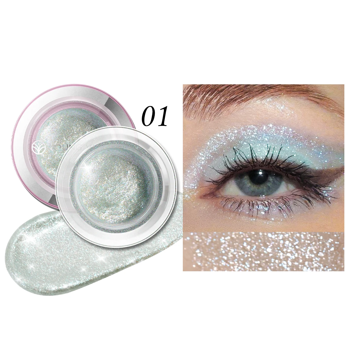 7-Color Liquid Highlighter Makeup – Waterproof, Non-Sticky, High-Impact Pearlescent Finish for Eyes & Cheeks