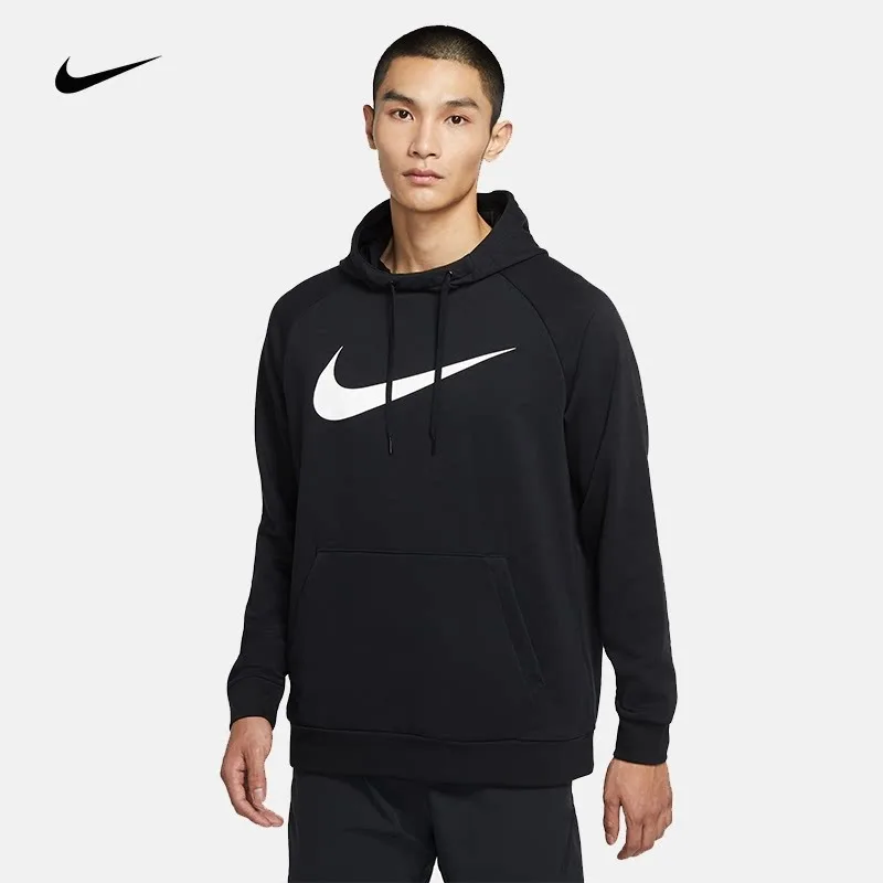 NIKE Men's Hooded Big Hook Knitted Casual Long-sleeved Sports Jumper Sweater CZ2426-010