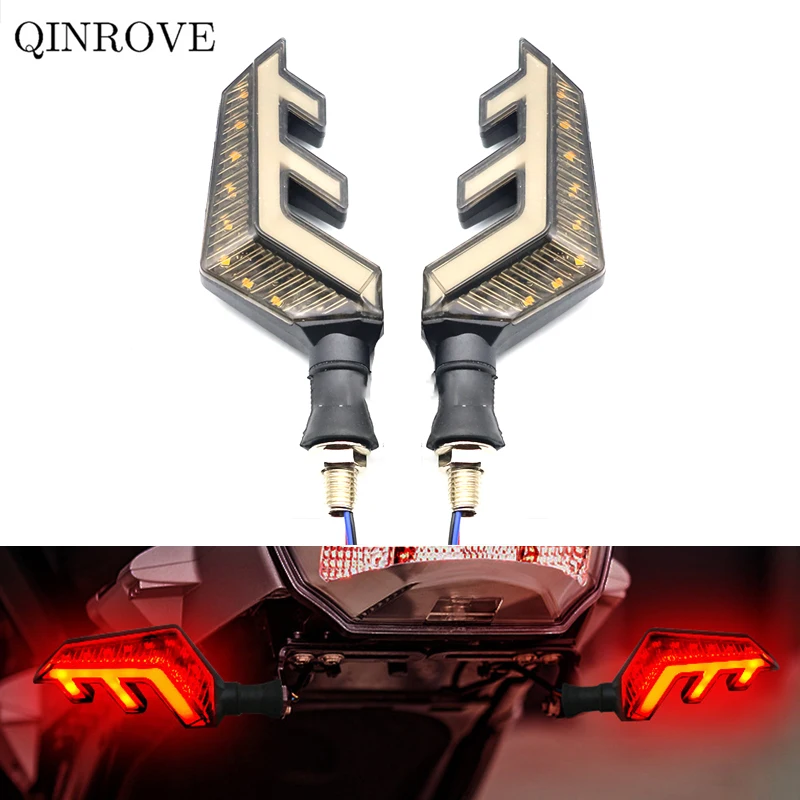 

2 IN 1 LED Motorcycle Turn Signal light 12V Indicator Light Dynamic blinkers Universal For Yamaha MT 07 09 10 125 Suzuki DL650