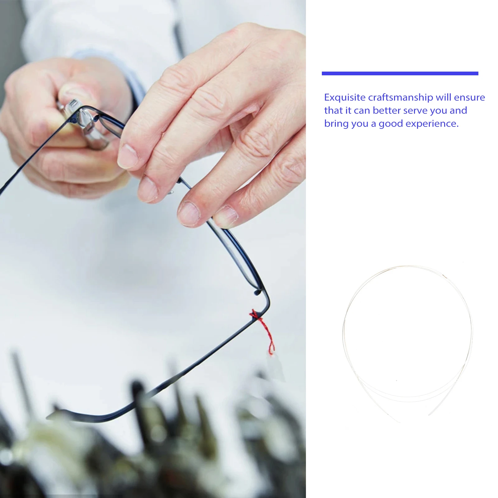 

2pcs Silver-based Brazing Wire Low Melting Point Glasses Frame Repair Welding Solution Rust-proof Alloy Metal Pre-cut Welding