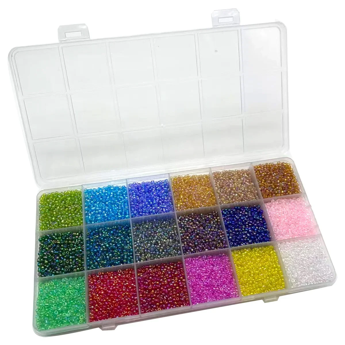 Color Plated Glass Rice Beads 2/3/4mm DIY Handmade Hair Accessories Hand String Cross Embroidery Materials