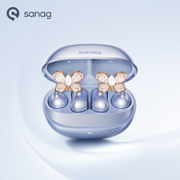 Sanag S8S AI Ear Clip Earphones Bluetooth 5.4 Choice AI Translation Wireless Open Ear Sports TWS Earbuds Flash-sale Headphones