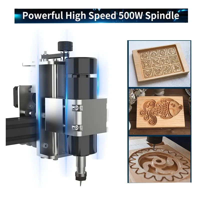 4540 CNC 500w Spindle Metal Milling Machine 40W Laser Engraving Machine 3D Printer Cutter Woodworking Tools for CNC