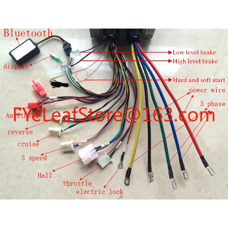 Controller Electric Bicycle Parts 48V 60V 72V 50A 1500W 2000W Hub Motor Motorcycle  Controller  for fiido