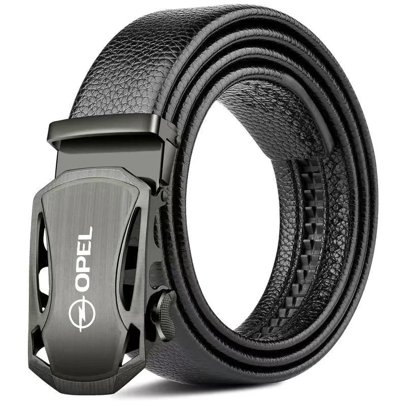 حزام رجالي غير رسمي على الموضة بإبزيم معدني أحزمة ناعمة حزام سيارة رياضي لأوبل إنسيجنيا أسترا J زافيرا كورسا D موكا ميريفا كاديت GT #1