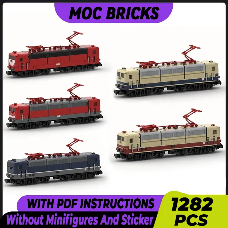 

City High-Speed Train Model Moc Building Bricks DB-Baureihe Train Technology Modular Blocks Gift Christmas Toy DIY Sets Assembly