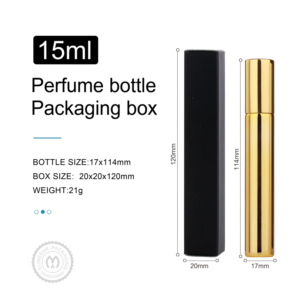 15ml Perfume Bottle With Packing Box Spray Atomizer Perfume Bottle Package Box Travel Perfume Sample