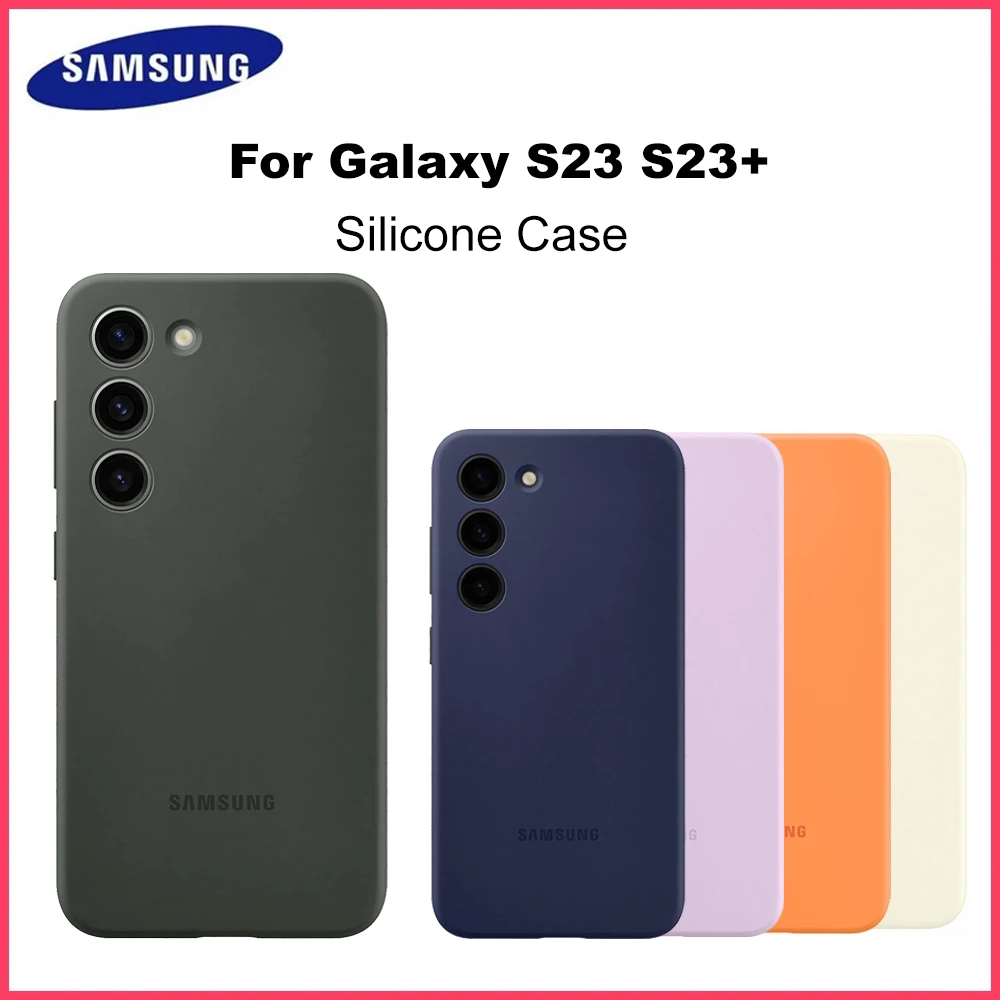 Original Samsung Galaxy S23 S23+ 5G Silikonhülle Weiche Rückseite Stoßfeste Silikon-Handyhülle für S23 S23Plus