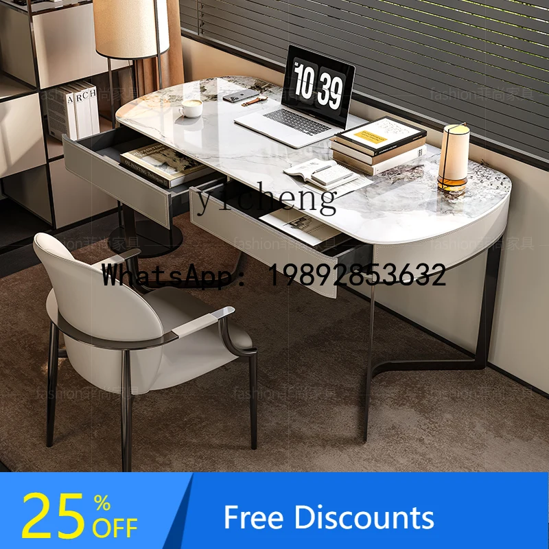 

AA Solid Wood Desk Modern Minimalist Home Living Room Study Desk Walnut table