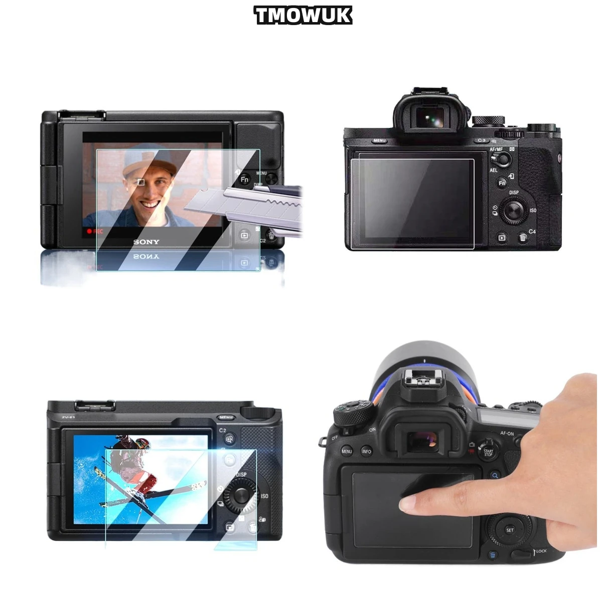 

Premium 9H Tempered Glass Screen Protector For Sony A7 A7R A7S HX300 HX400 - HD Clear, Anti-Fingerprint